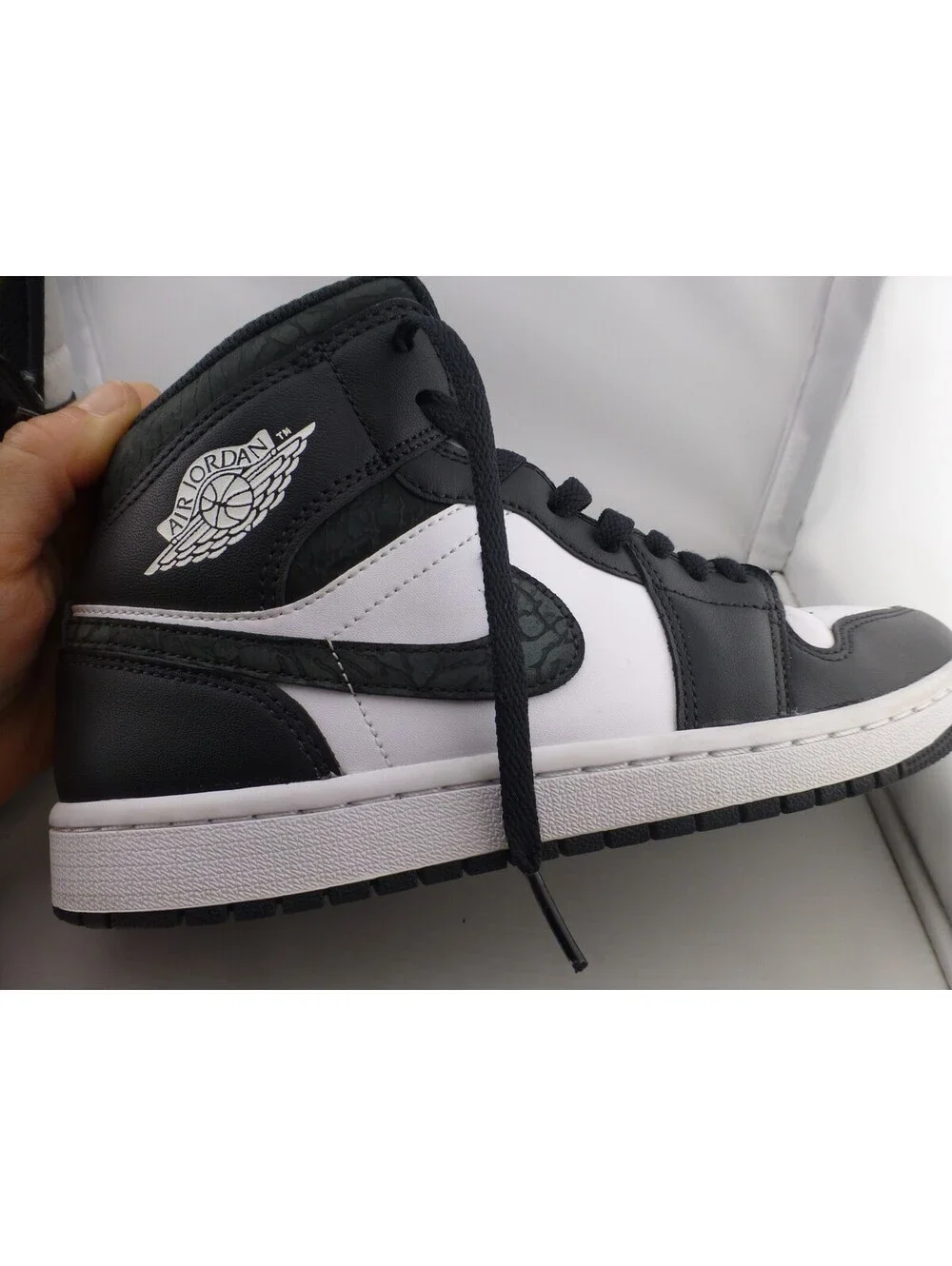 Nike Air Jordan 1 Mid Black White Black Men's Sneakers US 8 FB9911-0 - M14